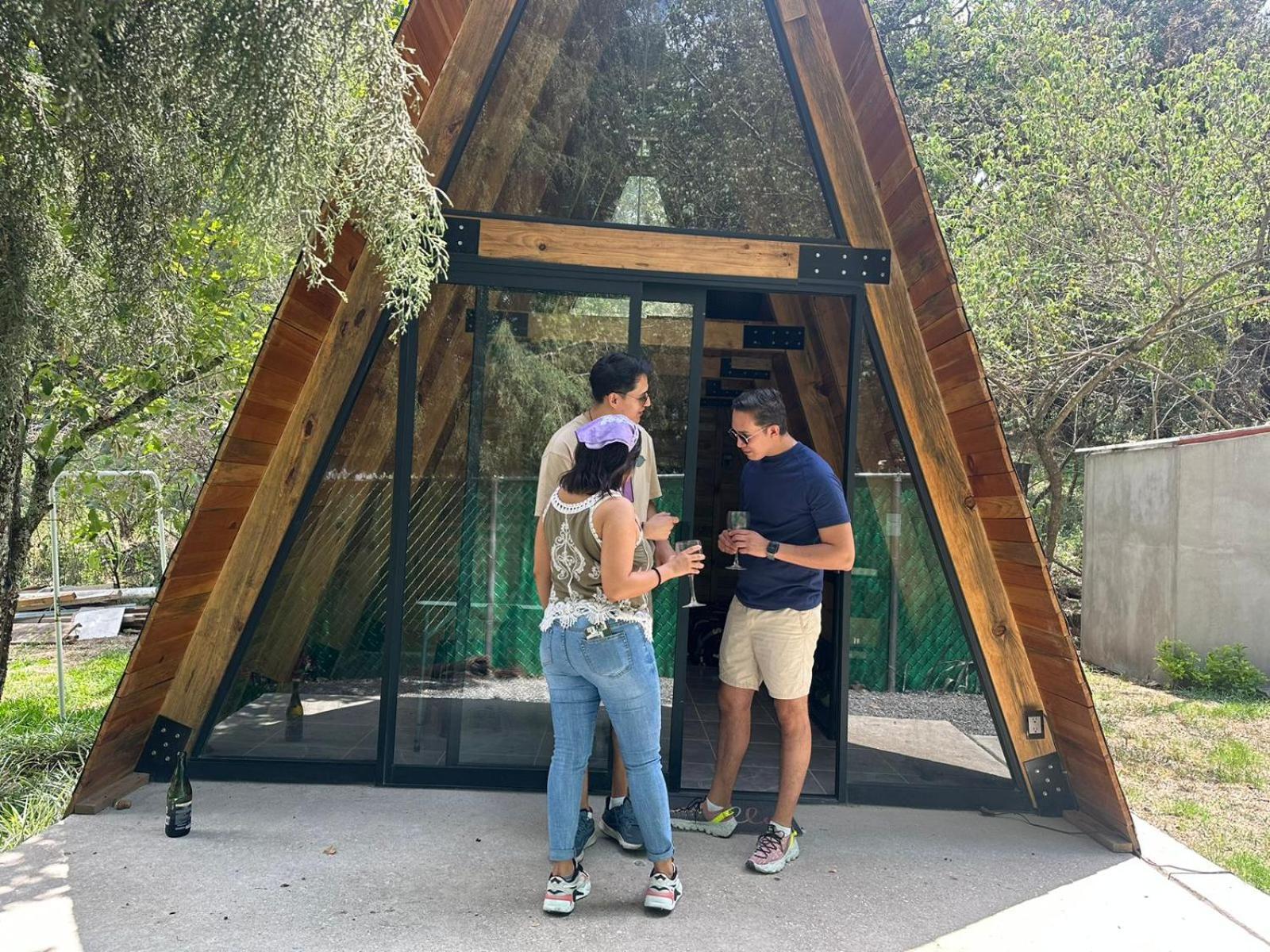 Cabanas Alpina, Romantica Y Acogedora A 10 Minutos Del Centro Tepoztlan Luaran gambar